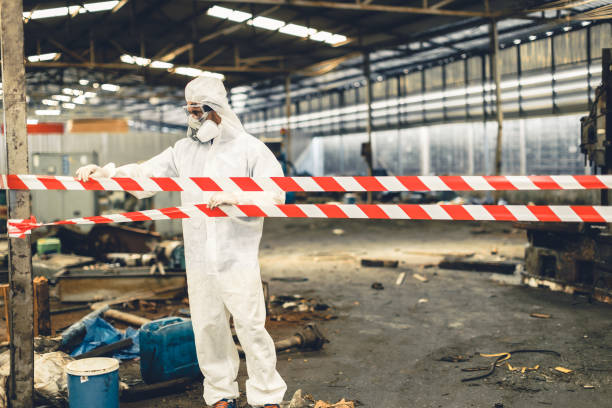 Professional Trauma Scene Cleanup technician working in Lost Hills, CA